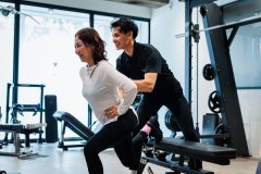 当ジムのトレーナーによるパーソナルトレーニングの様子