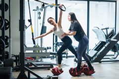 当ジム（エボ）のトレーナーによるパーソナルトレーニングの様子