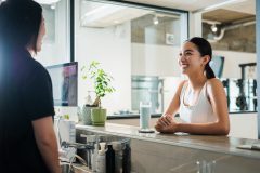 エボのお客様とトレーナーの会話の様子